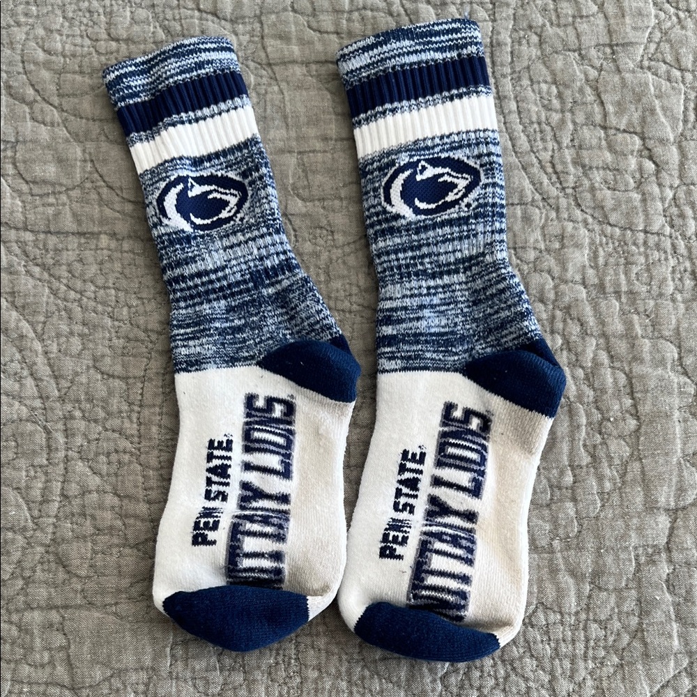 Nittany Lions Crew Socks - Navy & White